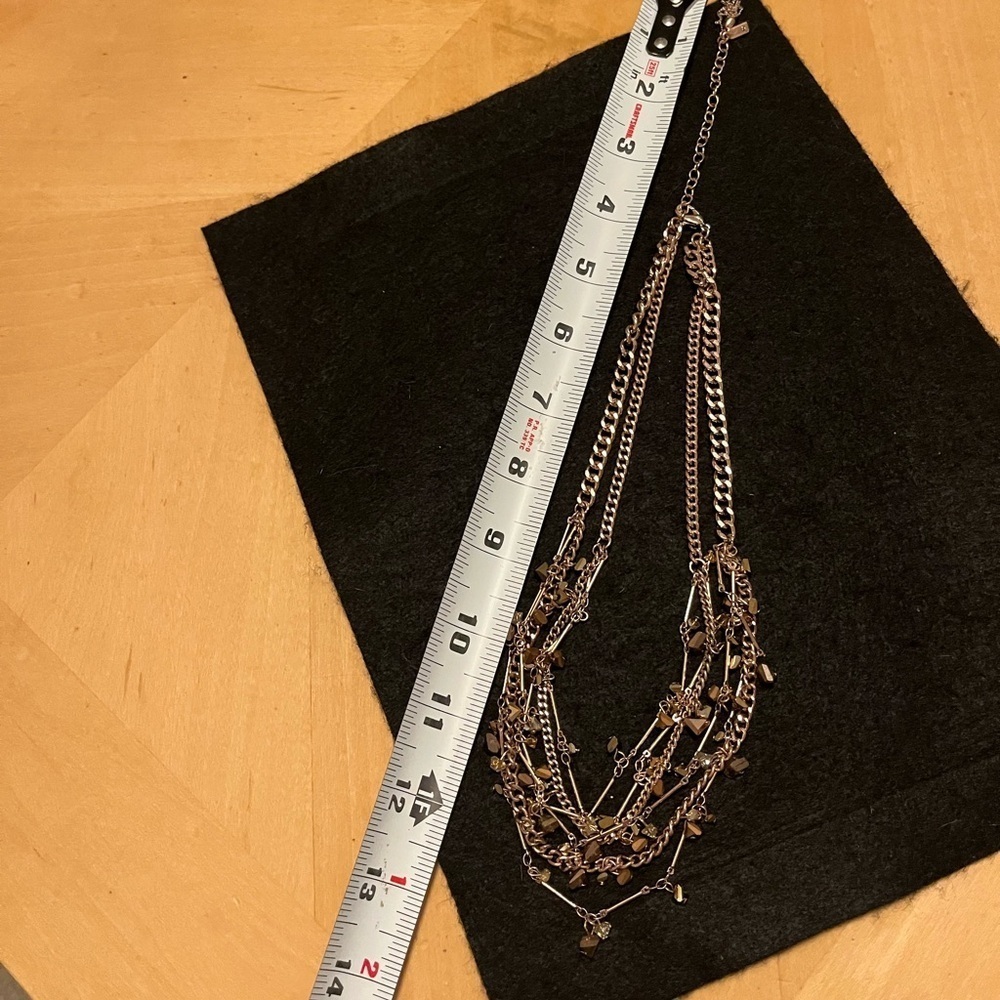 Simply Vera Multistrand Rose Gold Necklace - Picture 9 of 14